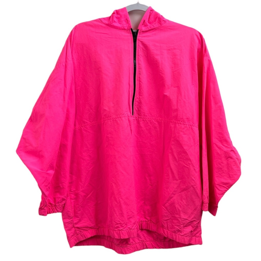 Vintage Neon Pink Honors Pullover Windbreaker Women's Size Large